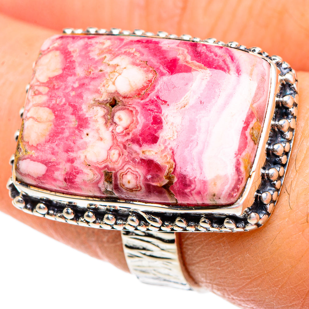 Rhodochrosite Rings handcrafted by Ana Silver Co - RING95444