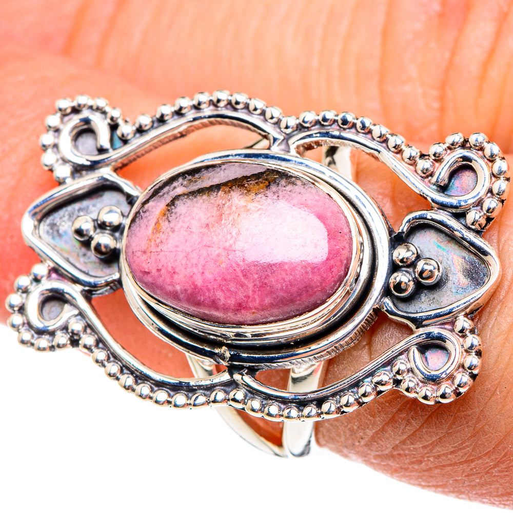 Rhodonite Rings handcrafted by Ana Silver Co - RING95445