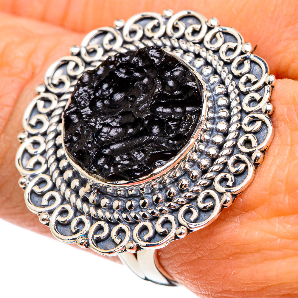 Tektite Rings handcrafted by Ana Silver Co - RING95449