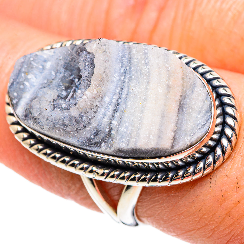 Desert Druzy Rings handcrafted by Ana Silver Co - RING95457