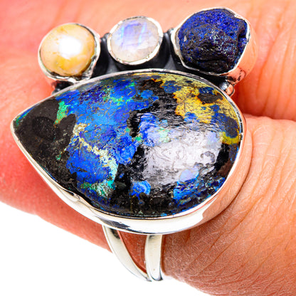 Azurite Rings handcrafted by Ana Silver Co - RING95459