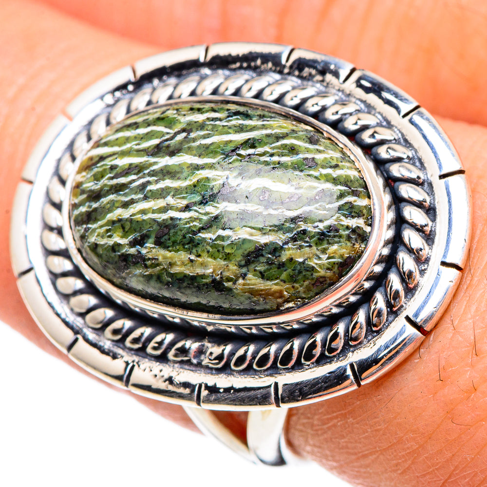 Lizard Jasper Rings handcrafted by Ana Silver Co - RING95467