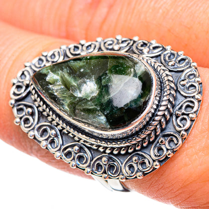 Seraphinite Rings handcrafted by Ana Silver Co - RING95469