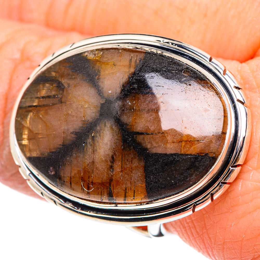 Chiastolite Rings handcrafted by Ana Silver Co - RING95477
