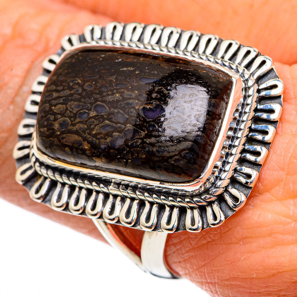 Dinosaur Bone Rings handcrafted by Ana Silver Co - RING95479
