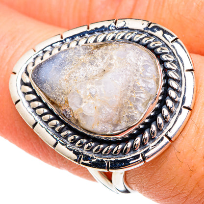 Desert Druzy Rings handcrafted by Ana Silver Co - RING95491