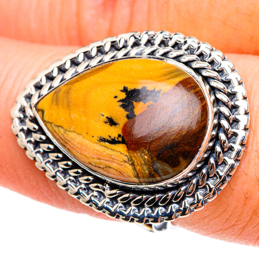Picture Jasper Rings handcrafted by Ana Silver Co - RING95498