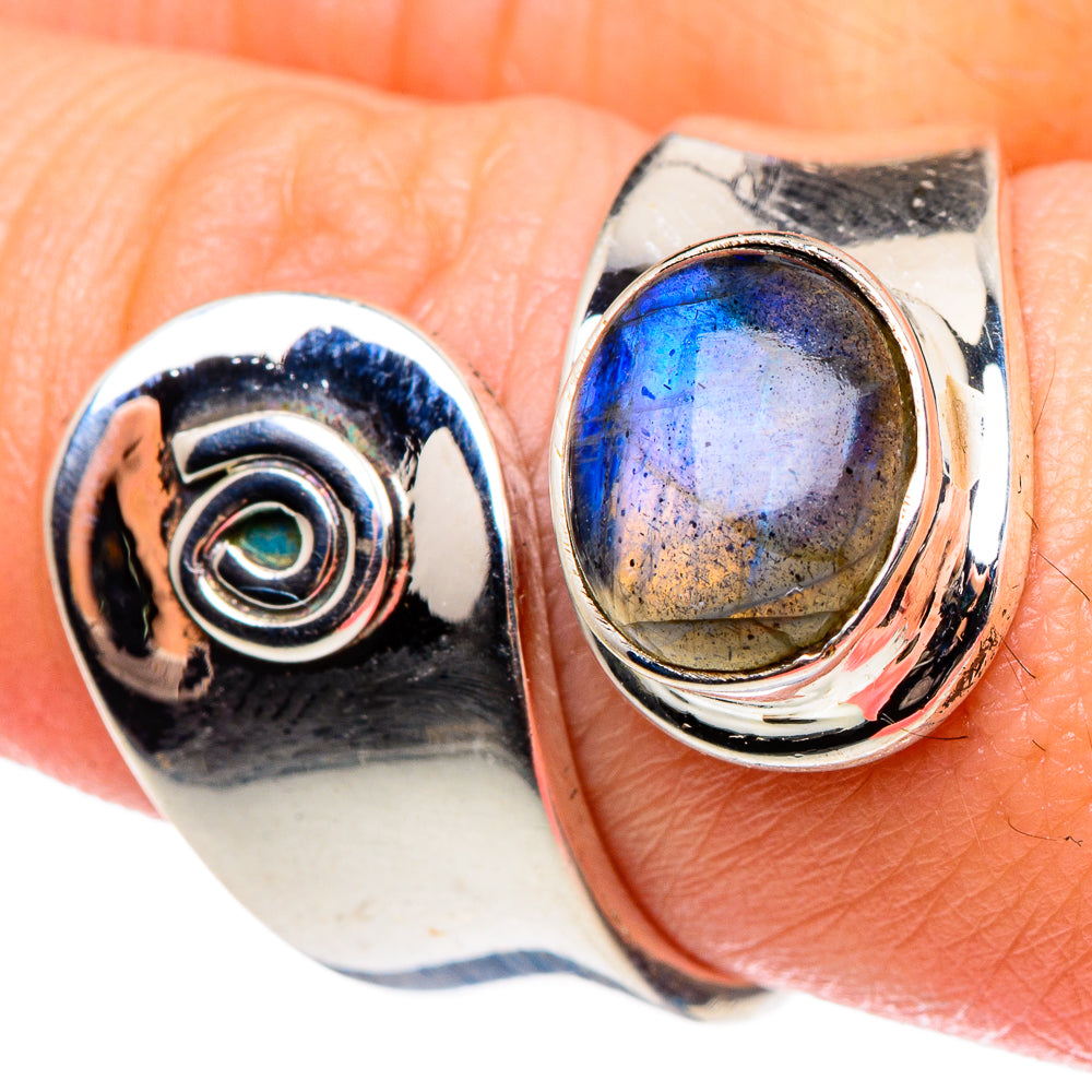 Labradorite Rings handcrafted by Ana Silver Co - RING95509