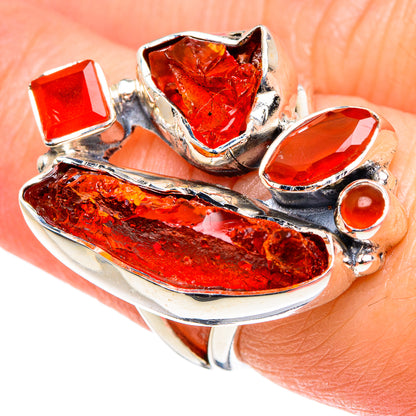 Carnelian Rings handcrafted by Ana Silver Co - RING95514