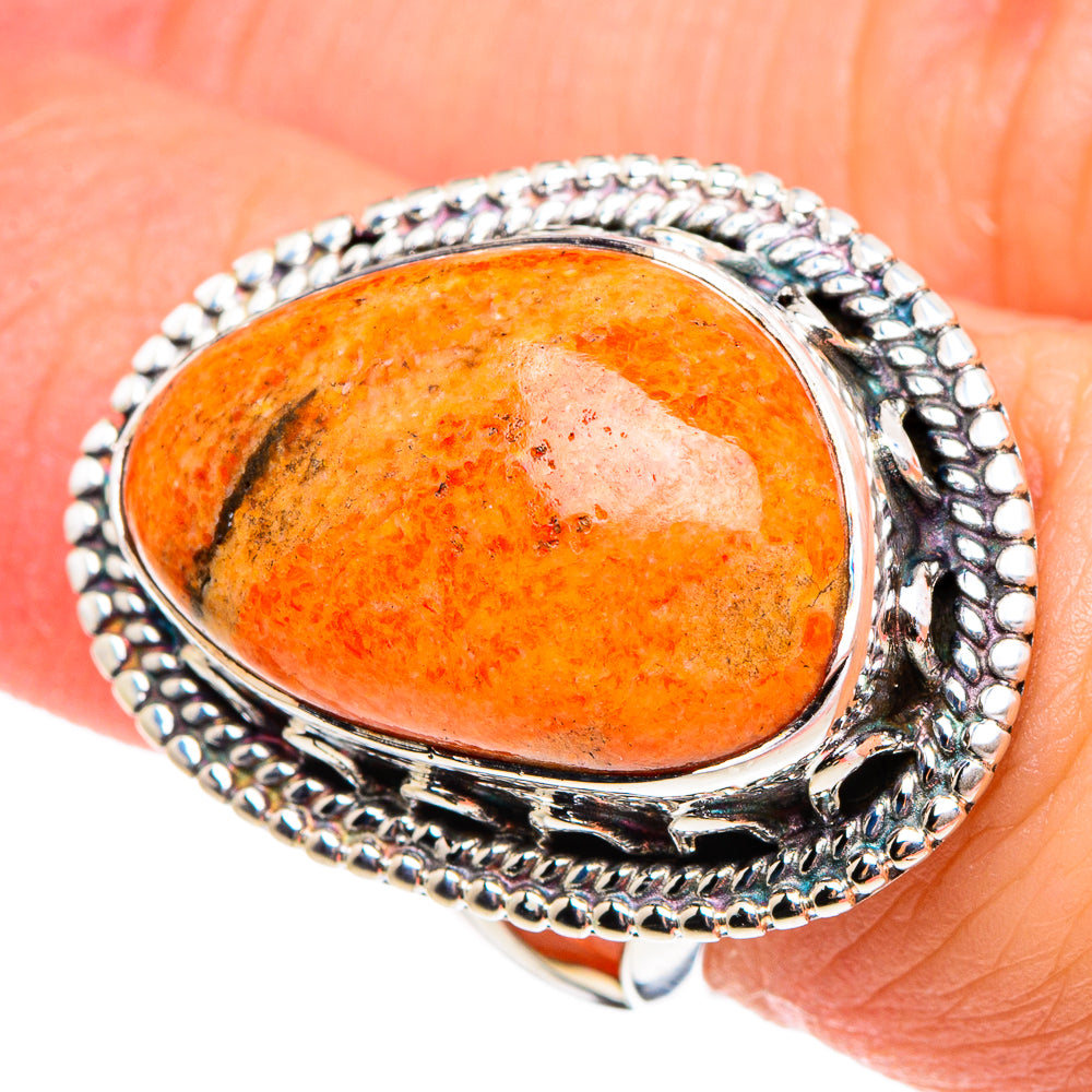 Sponge Coral Rings handcrafted by Ana Silver Co - RING95515