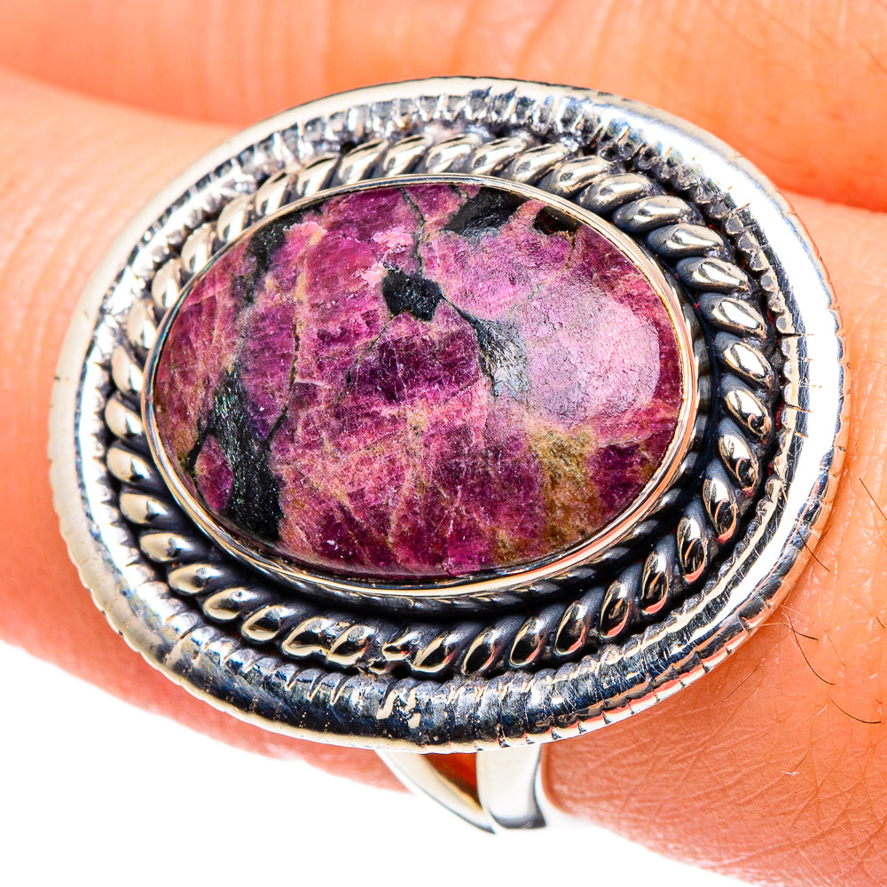 Ruby Fuchsite Rings handcrafted by Ana Silver Co - RING95517