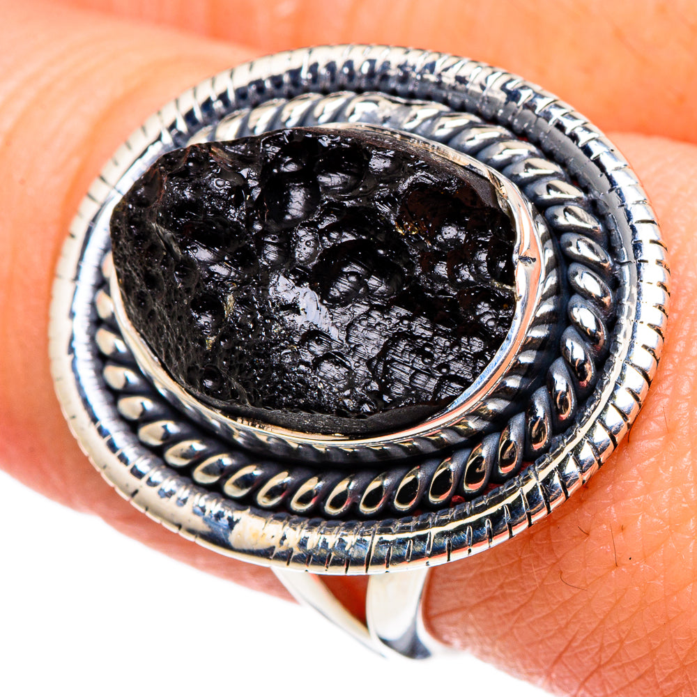 Tektite Rings handcrafted by Ana Silver Co - RING95522