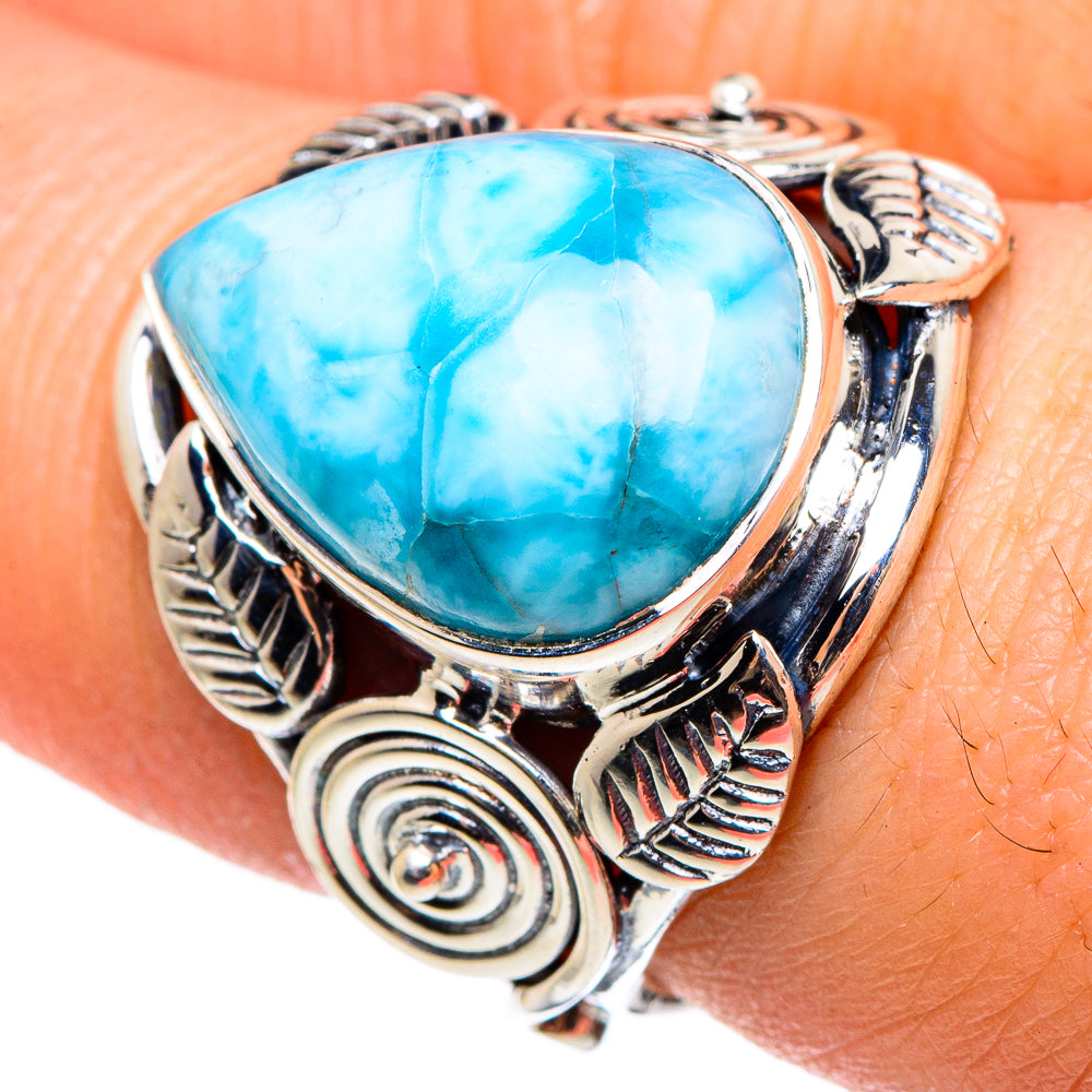 Larimar Rings handcrafted by Ana Silver Co - RING95535