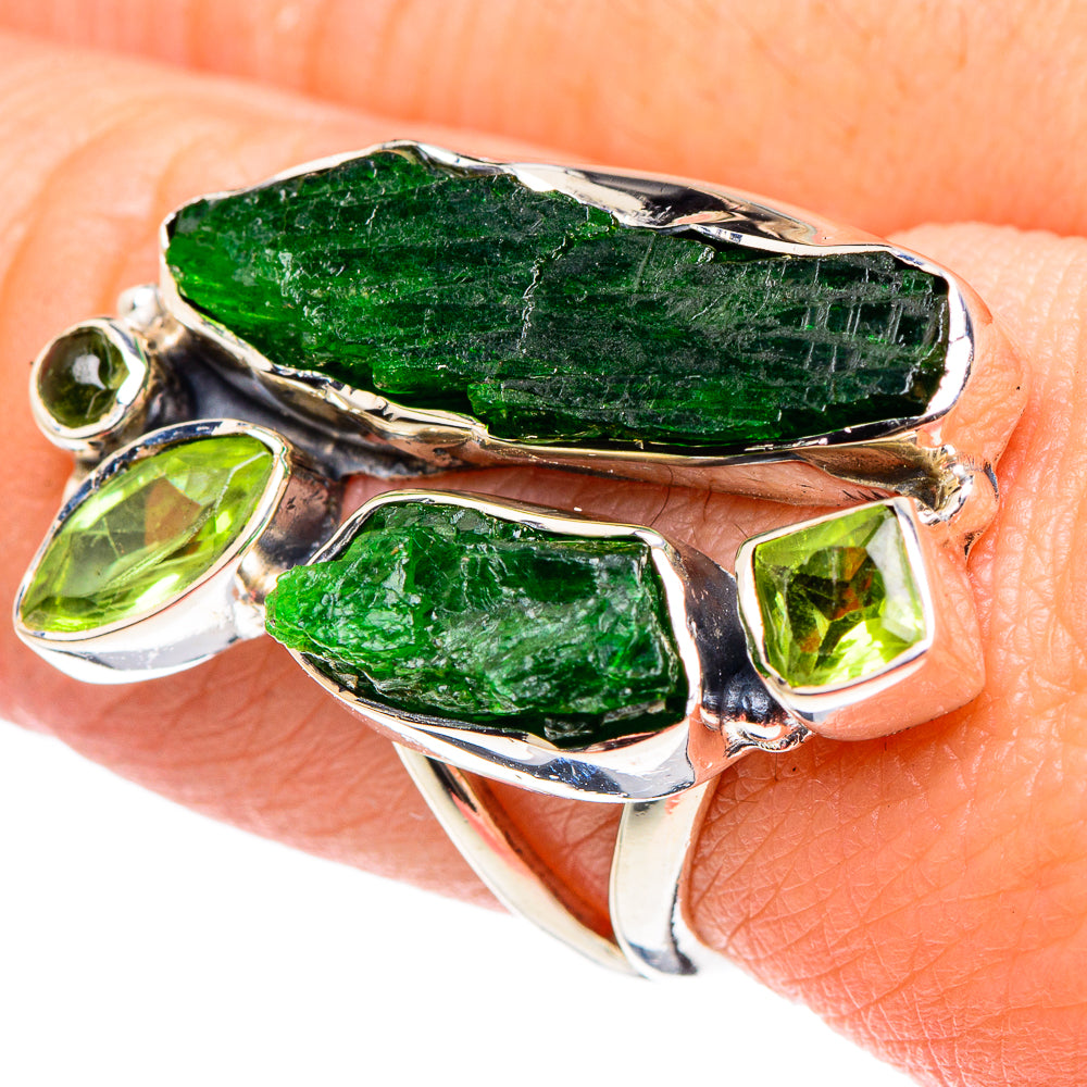 Chrome Diopside Rings handcrafted by Ana Silver Co - RING95537