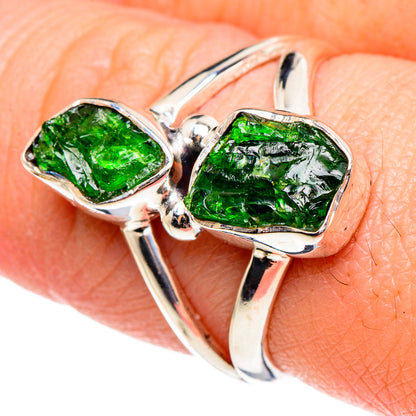 Chrome Diopside Rings handcrafted by Ana Silver Co - RING95538