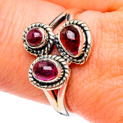 Pink Tourmaline Rings handcrafted by Ana Silver Co - RING95543