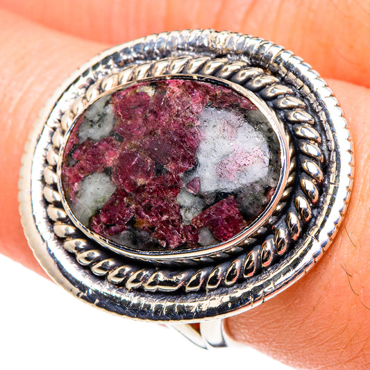 Russian Eudialyte Rings handcrafted by Ana Silver Co - RING95546
