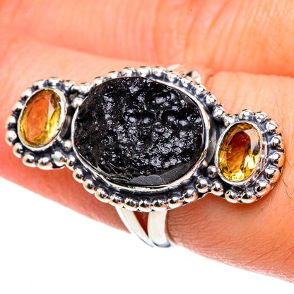 Tektite Rings handcrafted by Ana Silver Co - RING95547