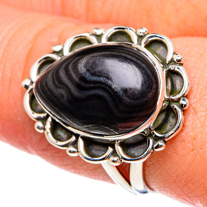 Psilomelane Rings handcrafted by Ana Silver Co - RING95548
