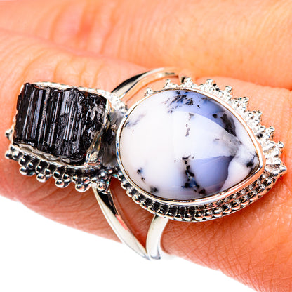 Dendritic Opal Rings handcrafted by Ana Silver Co - RING95550