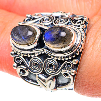 Labradorite Rings handcrafted by Ana Silver Co - RING95556