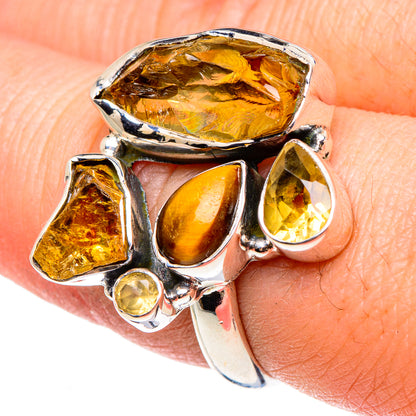Citrine Rings handcrafted by Ana Silver Co - RING95565