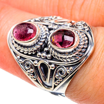 Pink Tourmaline Rings handcrafted by Ana Silver Co - RING95567
