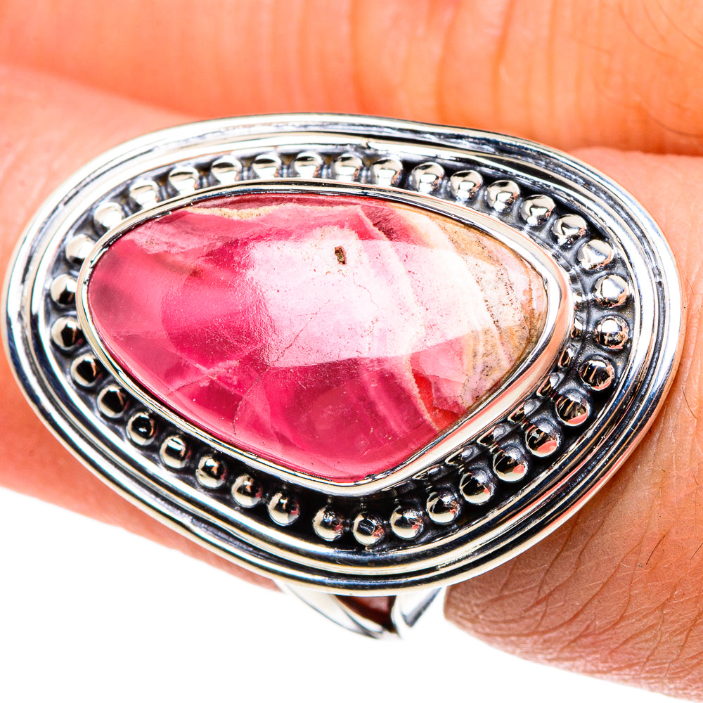 Rhodochrosite Rings handcrafted by Ana Silver Co - RING95568