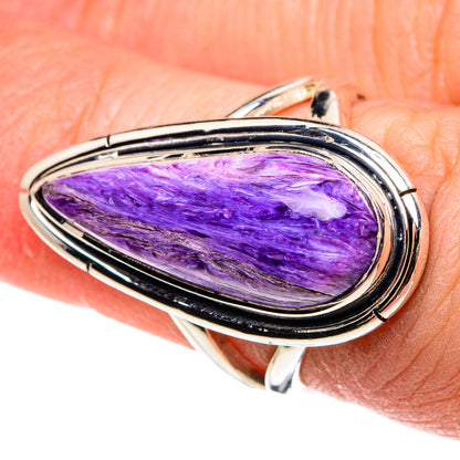 Charoite Rings handcrafted by Ana Silver Co - RING95569