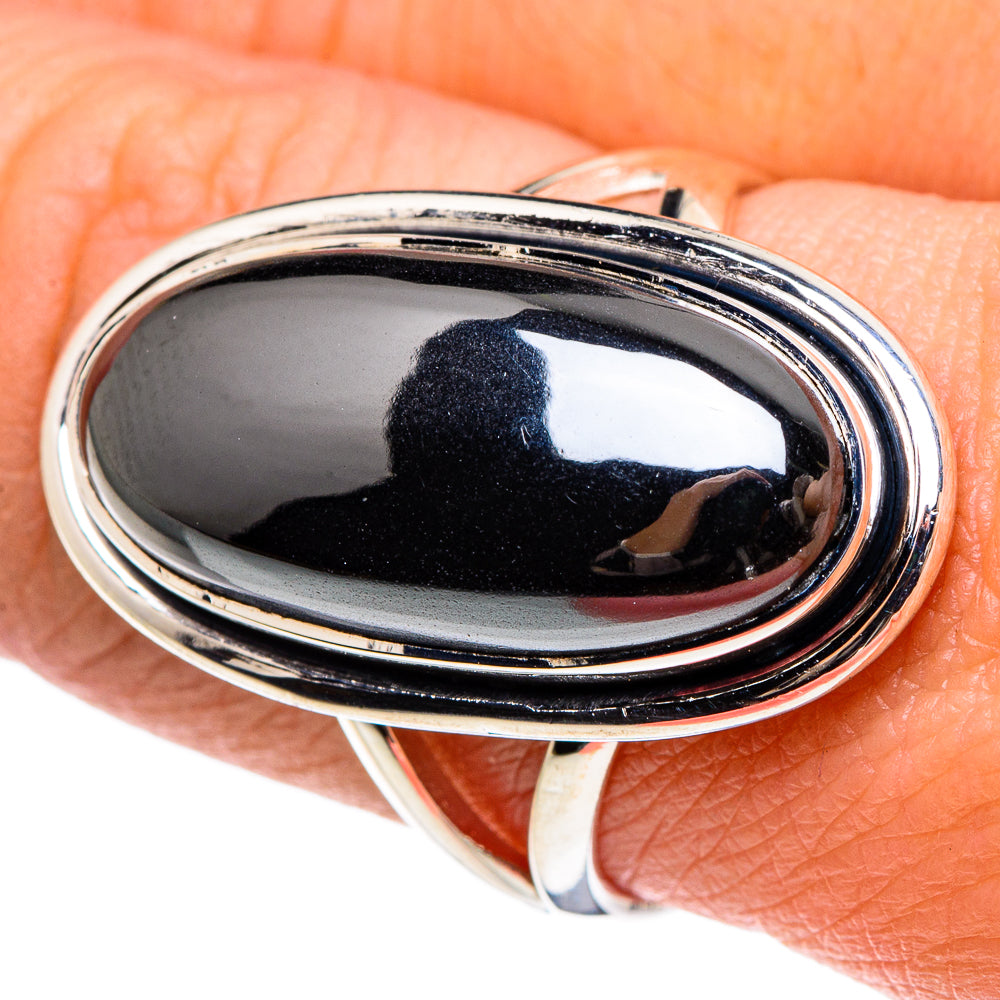 Hematite Rings handcrafted by Ana Silver Co - RING95576