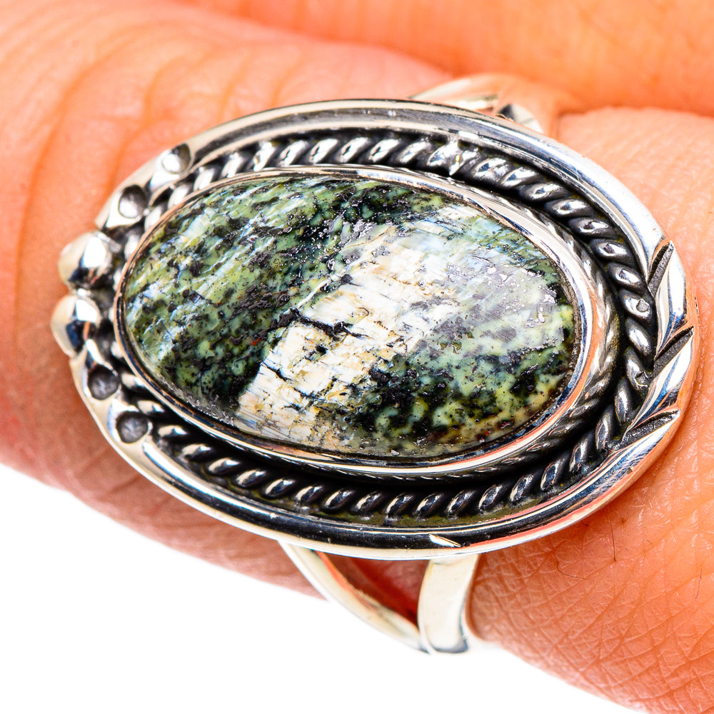 Lizard Jasper Rings handcrafted by Ana Silver Co - RING95584
