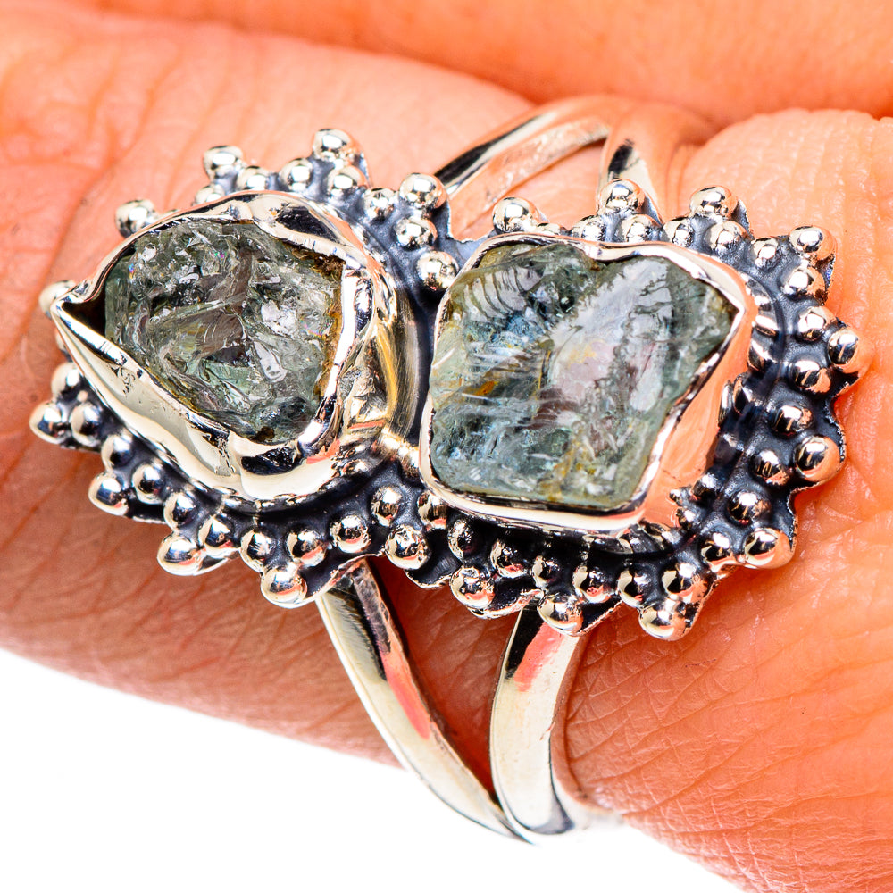 Aquamarine Rings handcrafted by Ana Silver Co - RING95604