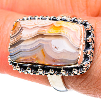 Botswana Agate Rings handcrafted by Ana Silver Co - RING95612