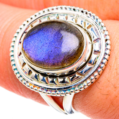 Labradorite Rings handcrafted by Ana Silver Co - RING95624