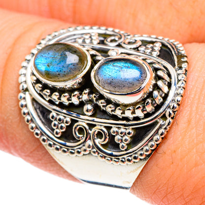 Labradorite Rings handcrafted by Ana Silver Co - RING95635