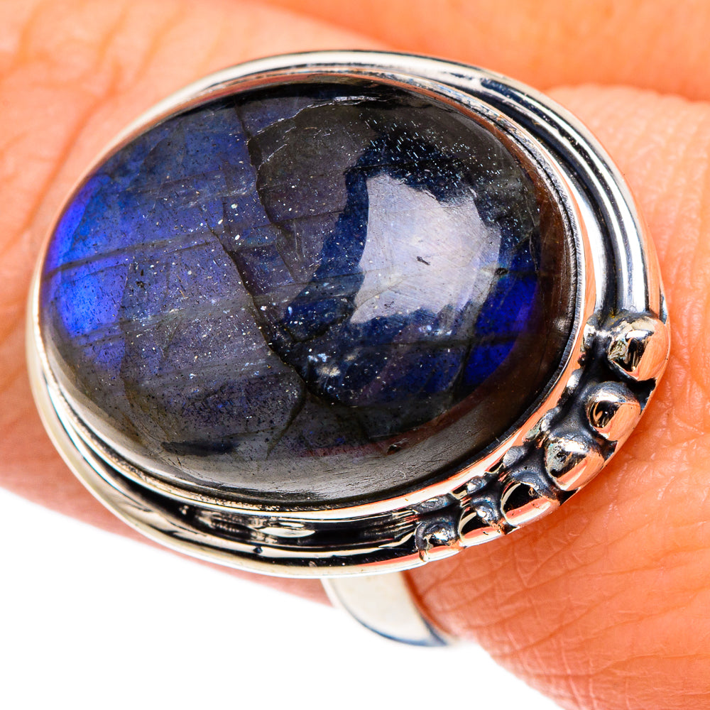 Labradorite Rings handcrafted by Ana Silver Co - RING95646