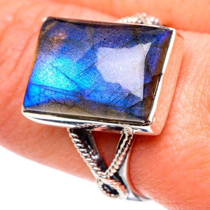 Labradorite Rings handcrafted by Ana Silver Co - RING95652