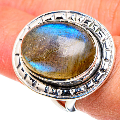 Labradorite Rings handcrafted by Ana Silver Co - RING95656