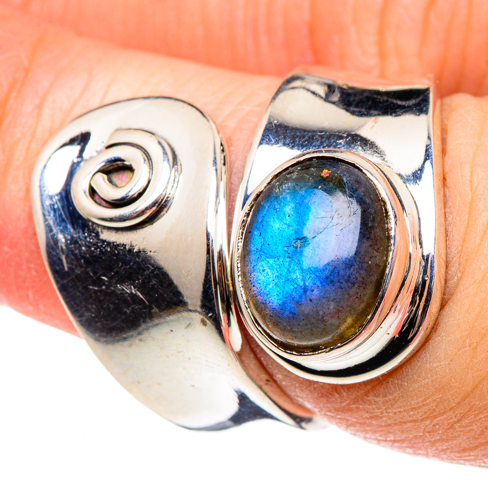 Labradorite Rings handcrafted by Ana Silver Co - RING95657