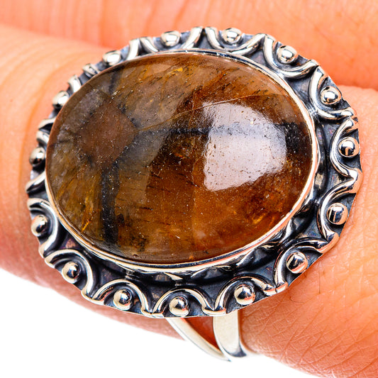 Chiastolite Rings handcrafted by Ana Silver Co - RING95666