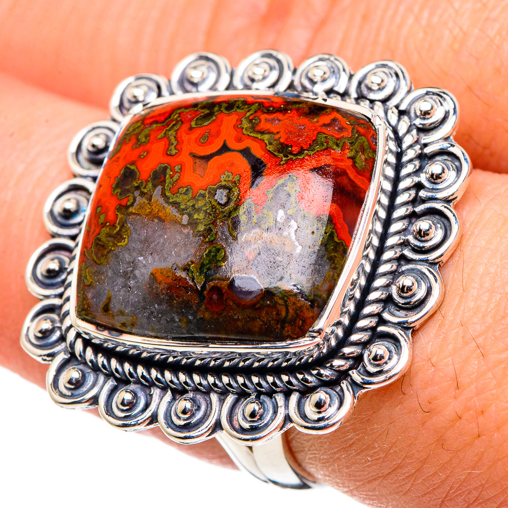 Morocco Agate Rings handcrafted by Ana Silver Co - RING95669