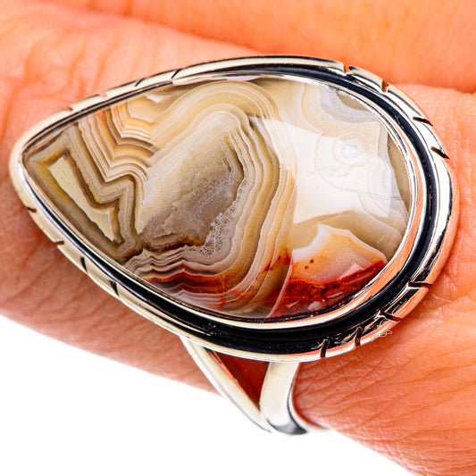 Laguna Lace Agate Rings handcrafted by Ana Silver Co - RING95672