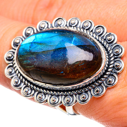 Labradorite Rings handcrafted by Ana Silver Co - RING95694