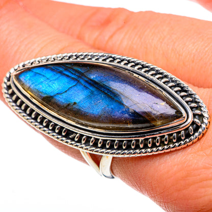 Labradorite Rings handcrafted by Ana Silver Co - RING95696
