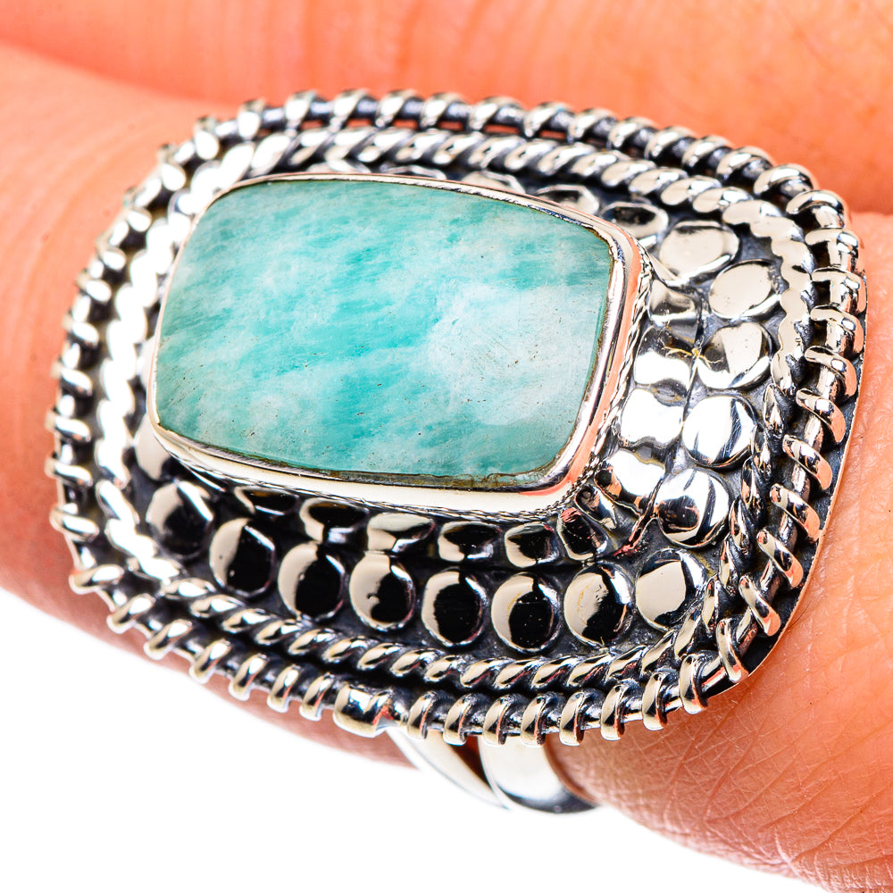 Amazonite Rings handcrafted by Ana Silver Co - RING95704