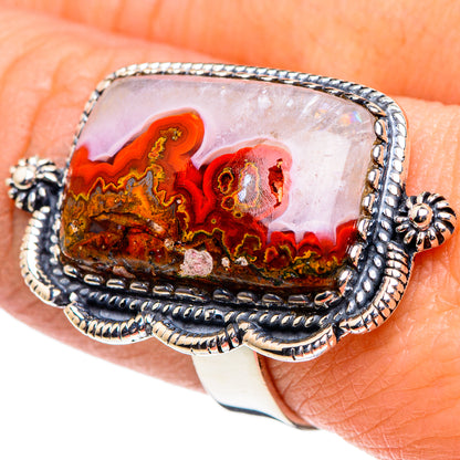 Crazy Lace Agate Rings handcrafted by Ana Silver Co - RING95707
