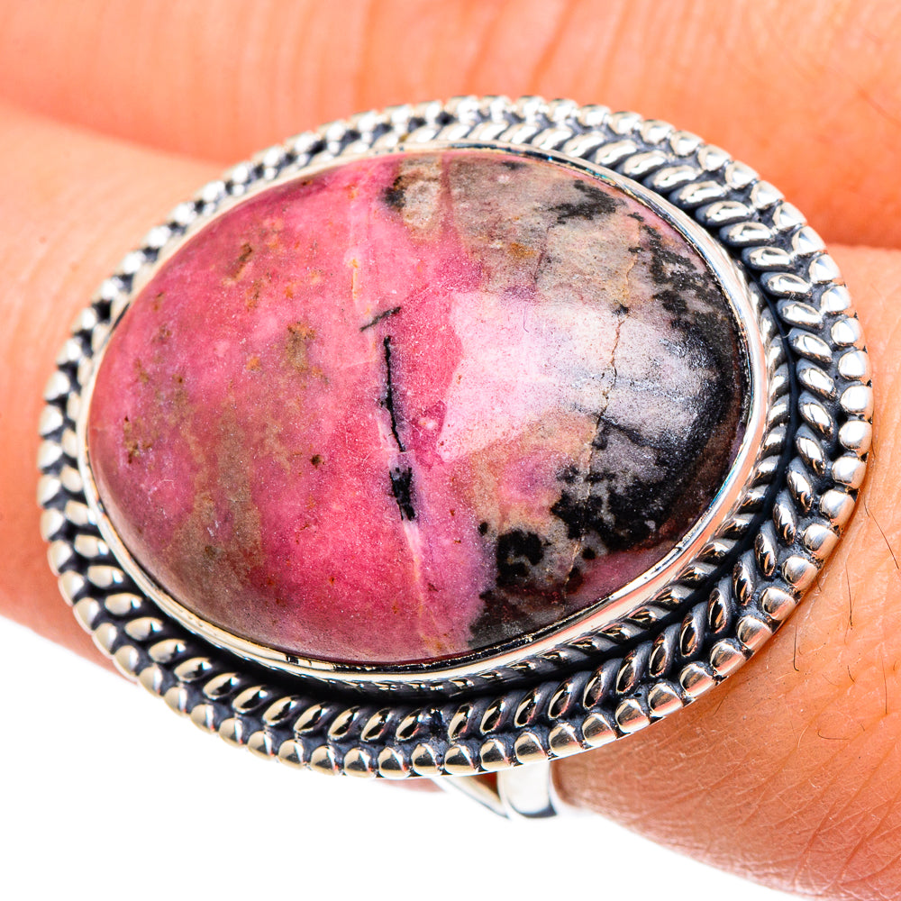 Rhodonite Rings handcrafted by Ana Silver Co - RING95719