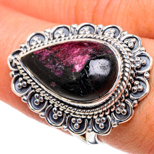 Russian Eudialyte Rings handcrafted by Ana Silver Co - RING95721