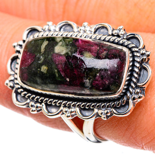 Russian Eudialyte Rings handcrafted by Ana Silver Co - RING95722