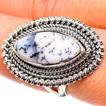 Dendritic Opal Rings handcrafted by Ana Silver Co - RING95731